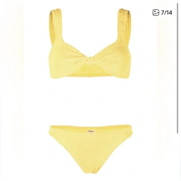 Hunza G Juno Bikini (OneSize) Yellow, Excellent Condition! - Picture 14 of 15
